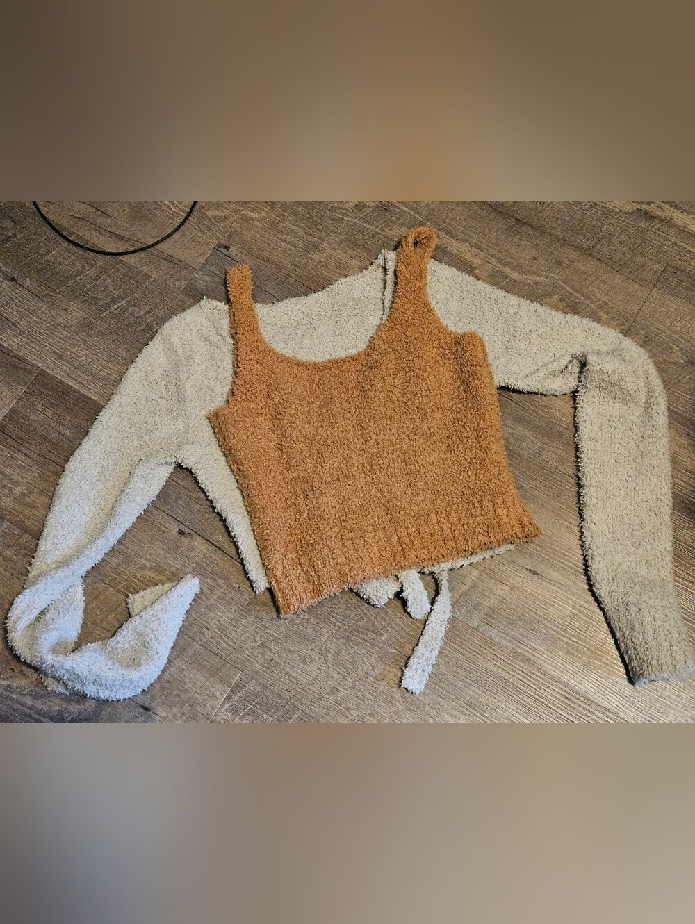 Skims Cozy Set. Sherpa Tank & Wrap Tops.